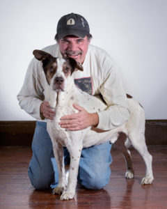 Art Whitton and his faithful dog, Buck